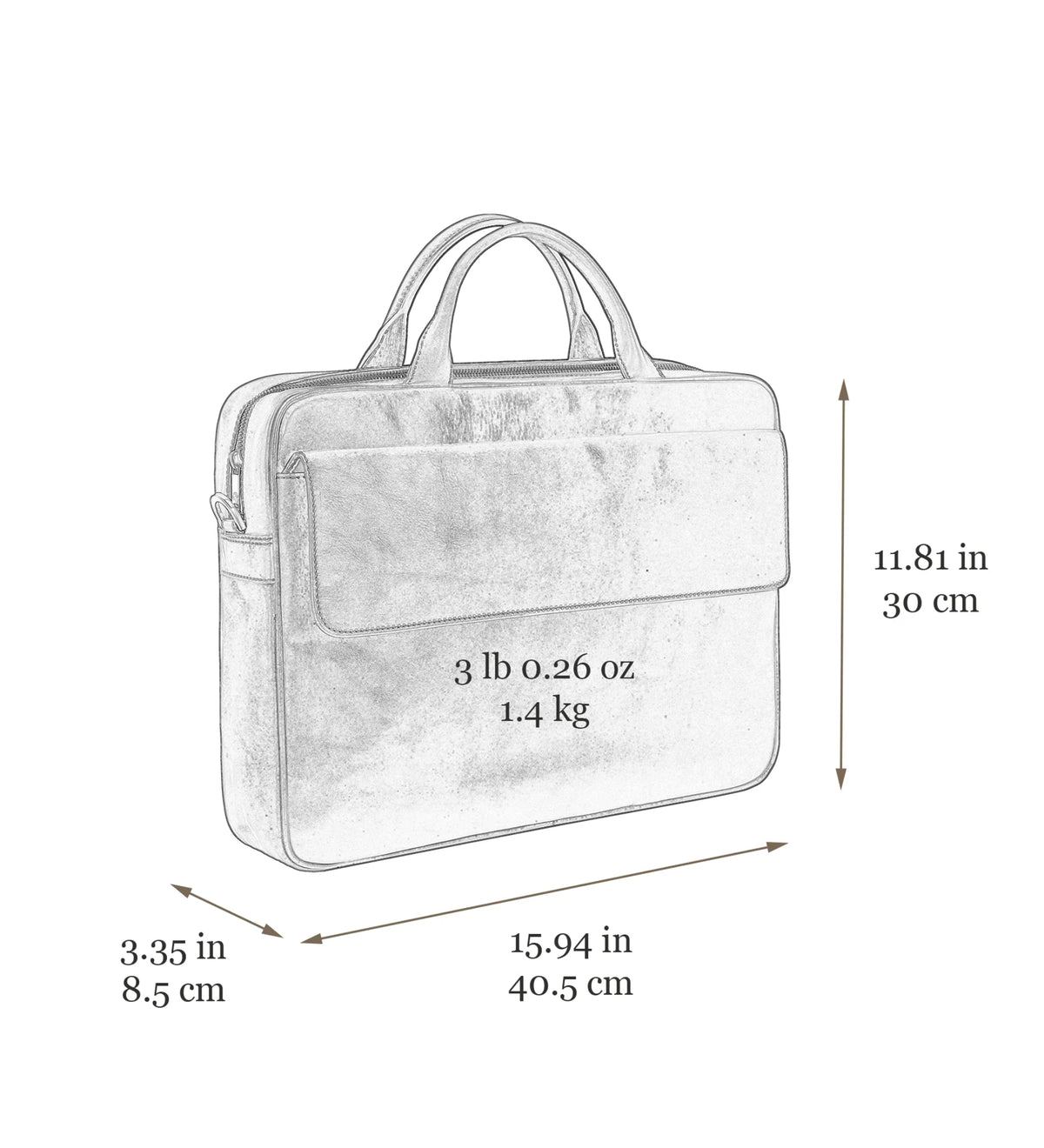 Leren Aktetas – Laptoptas – The Sheltering Sky – Bruin
