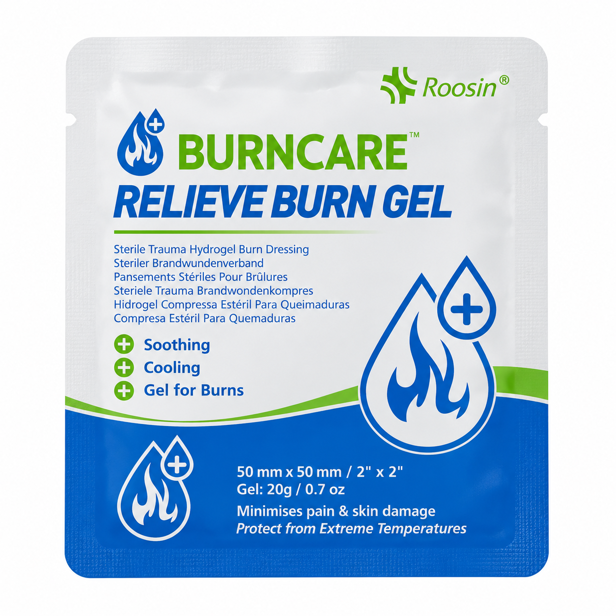 Burncare Brandwondenkompres 5 x 5 cm – Steriel