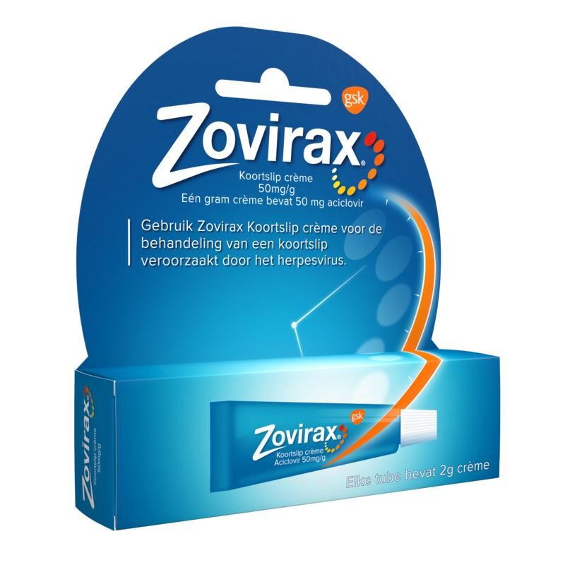 Zovirax tube 2 gram voor koortslip