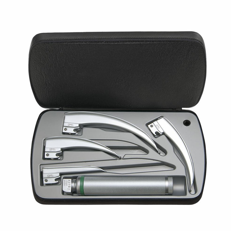 HEINE Classic+ Laryngoskop Set LED MAC F.O. – Größe 1, 2, 3 und 4