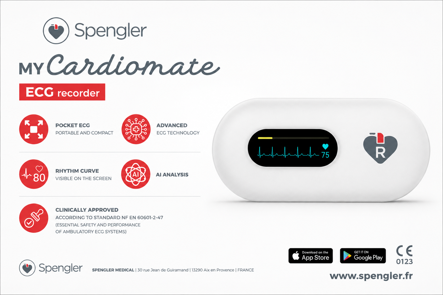 My Cardiomate Spengler – Pocket ECG | Bluetooth
