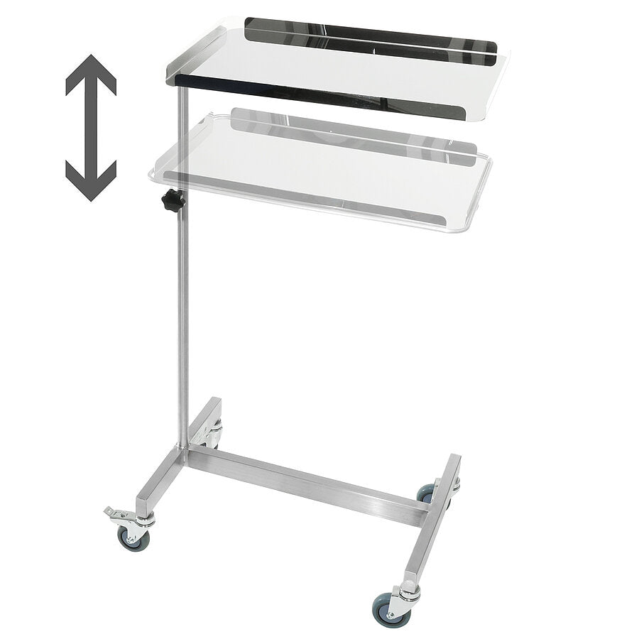 RVS Instrumententafel In Hoogte Verstelbaar – 10 kg – 60 x 40 x 90 cm