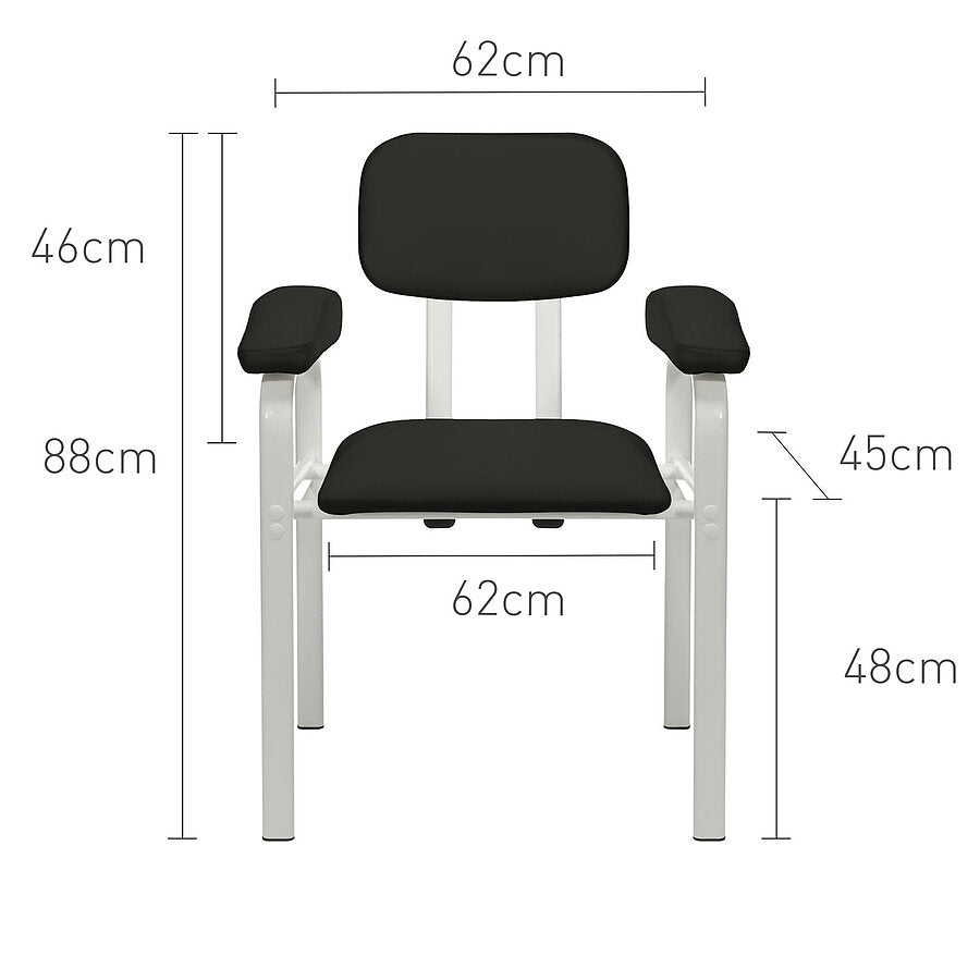 Teqler Bloedafnamestoel – Prikstoel – Zwart – 150 kg