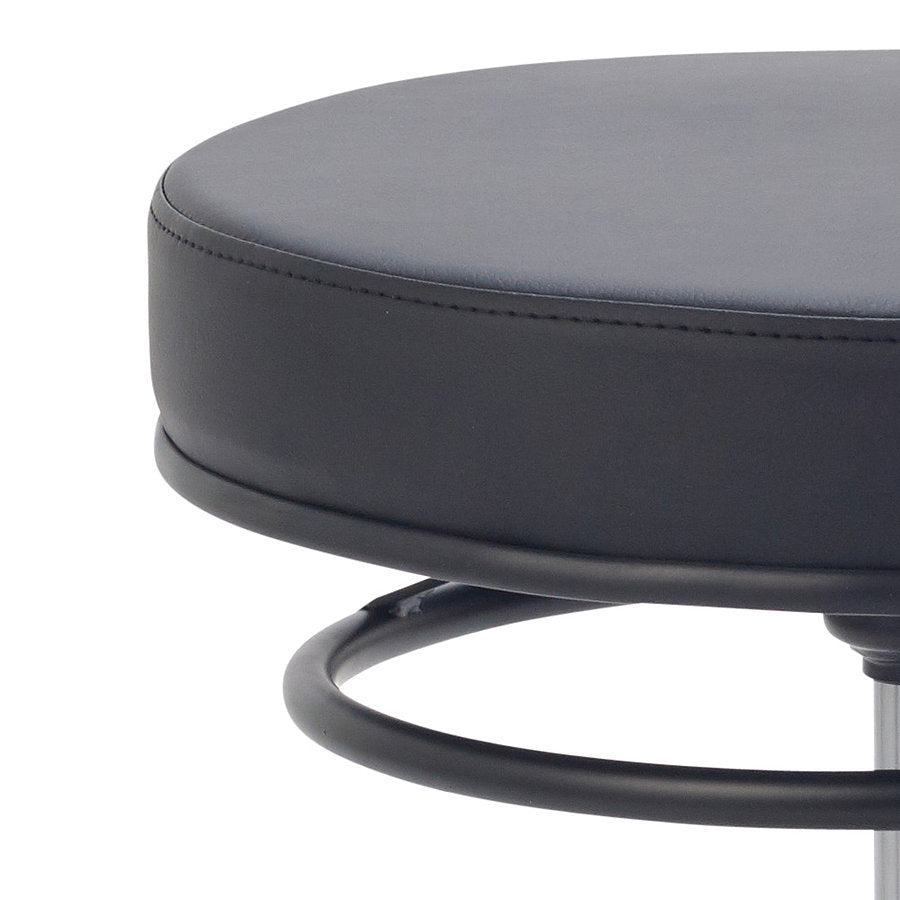 Drehhocker mit Entriegelungsring | schwarz