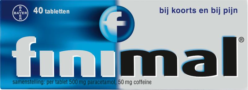 Finimal Paracetamol 500/50 mg met Coffeïne – 40 Tabletten