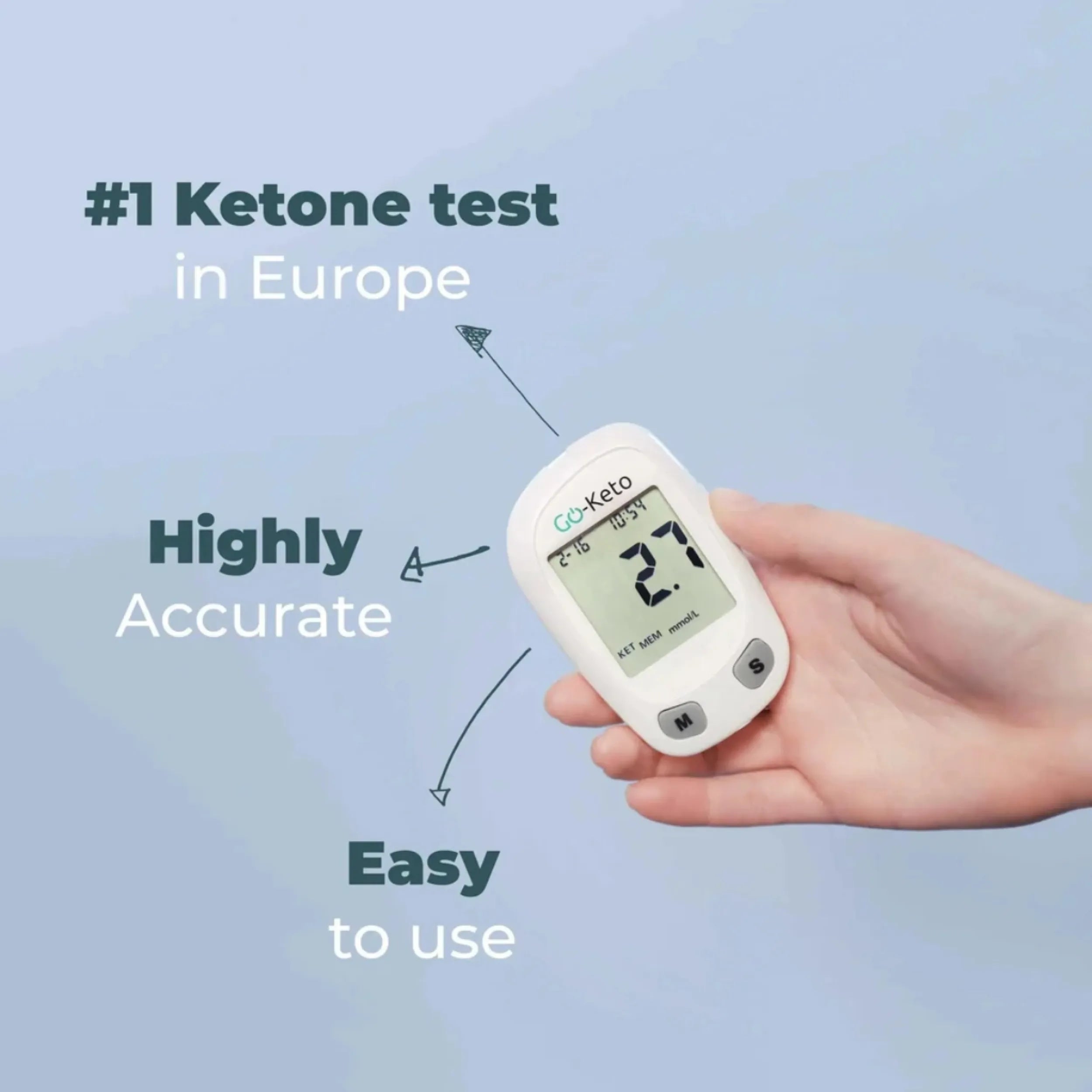 Go-Keto Kickstart Set Ketonen & Bloedglucosemeter mmol/L