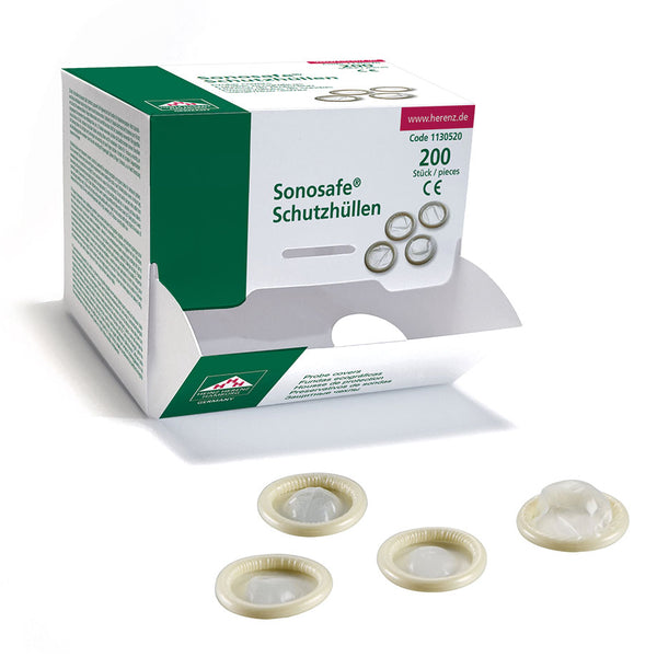 Sonosafe Latex Probe Covers 28 mm – Niet-Steriel – 200 stuks