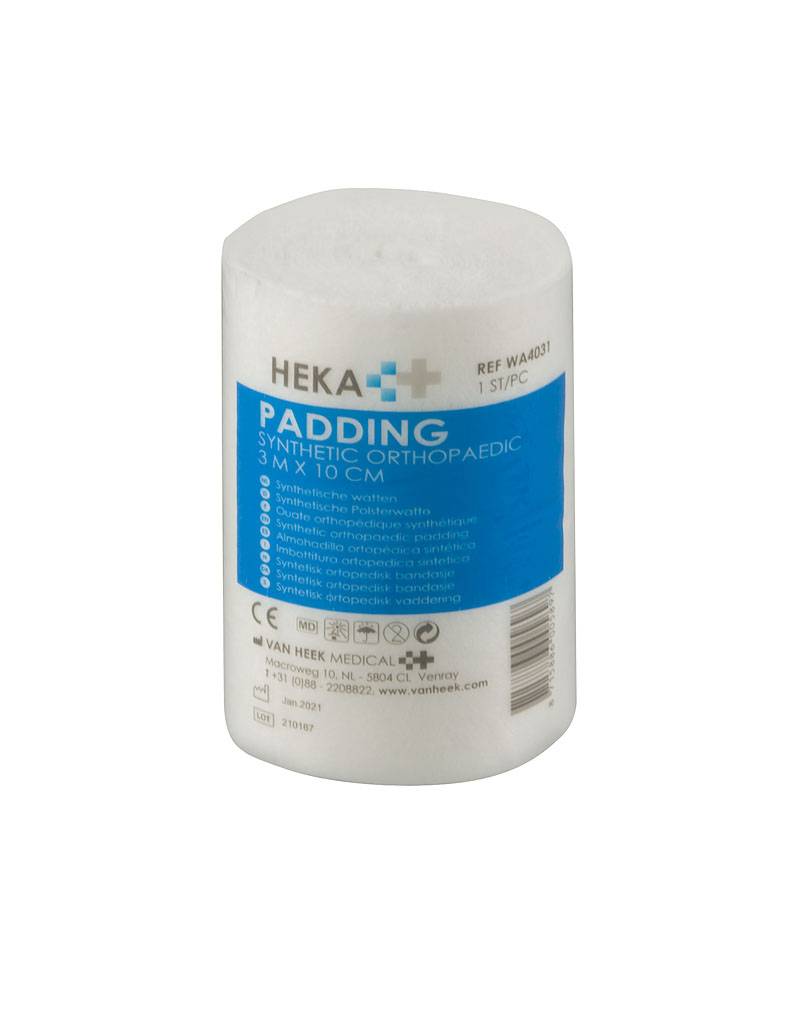HEKA Synthetische Wattenrol 3 m x 10 cm – 5 stuks