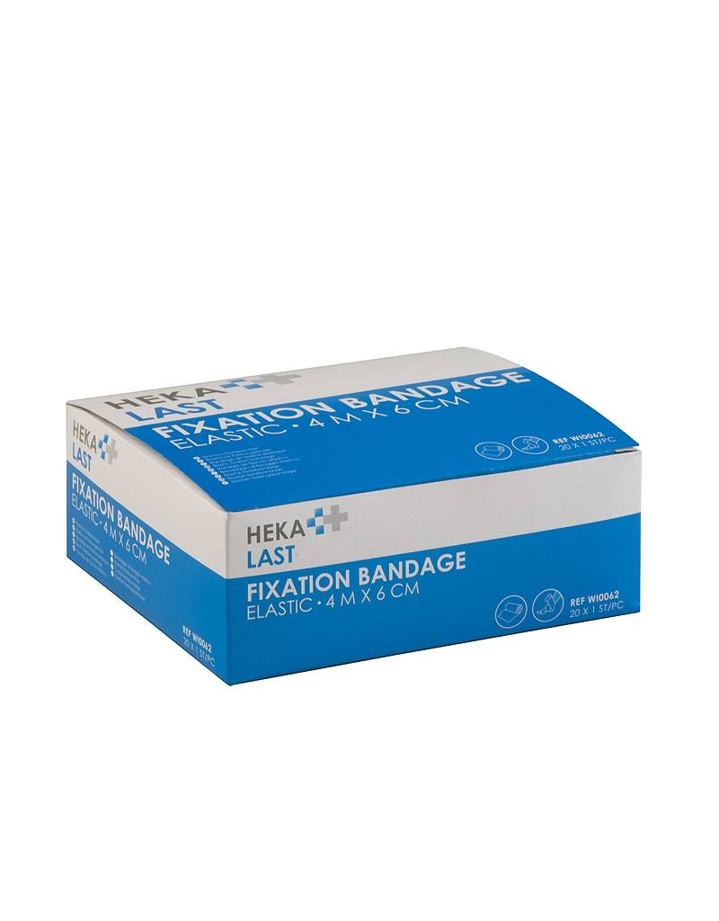 HEKA LAST Elastic Fixation Bandage 4 m x 6 cm – Non-Sterile – 20 Pieces